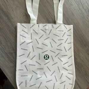 Lululemon Athletica White reusable Tote Bag